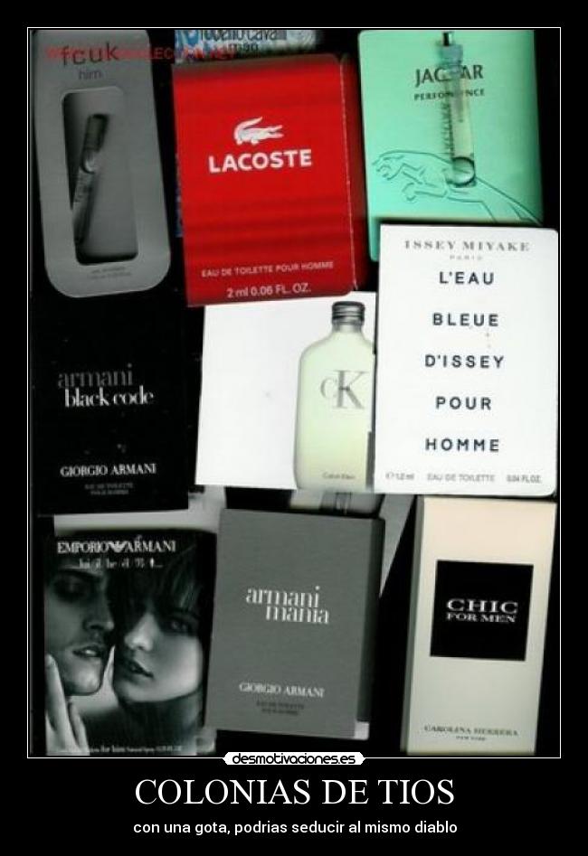 COLONIAS DE TIOS - con una gota, podrias seducir al mismo diablo