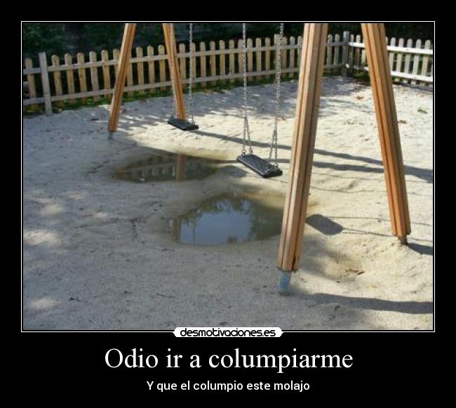 Odio ir a columpiarme - 