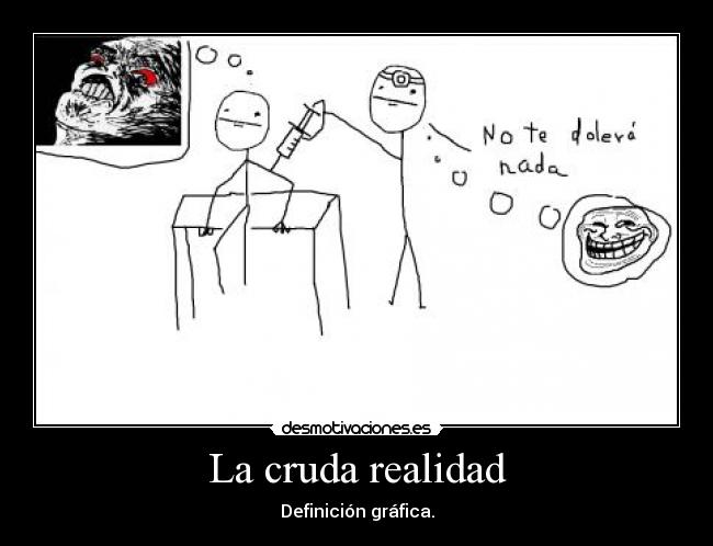 La cruda realidad - Definición gráfica.