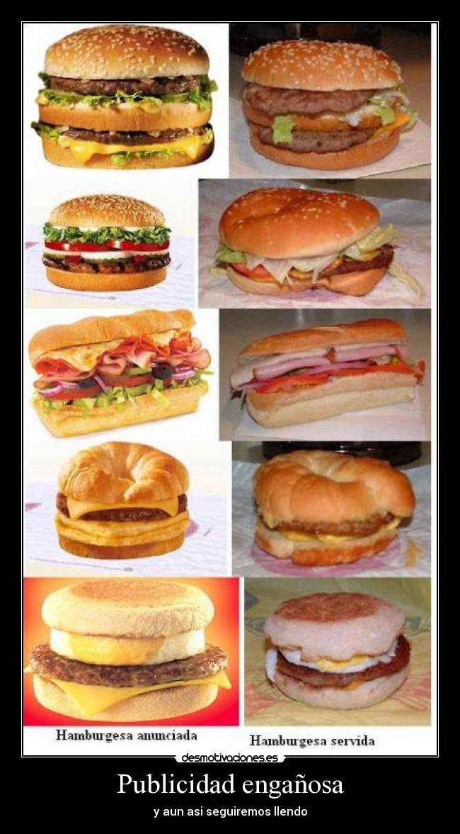 Publicidad engañosa - y aun asi seguiremos llendo
