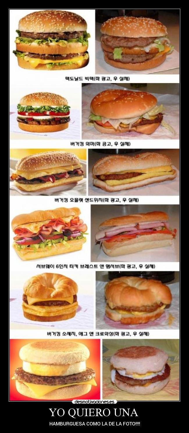 YO QUIERO UNA  - HAMBURGUESA COMO LA DE LA FOTO!!!!