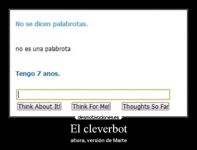 El cleverbot - ahora, versión de Marte