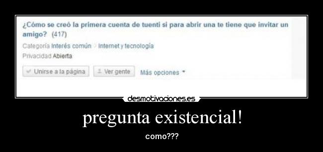 pregunta existencial! -
