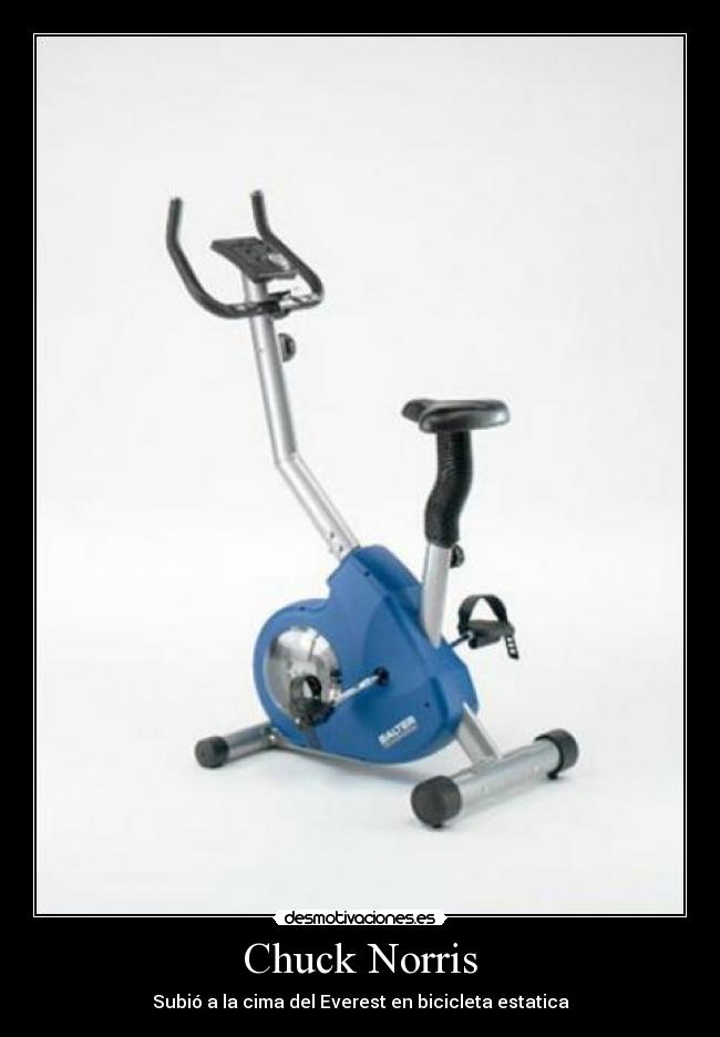 Chuck Norris - Subió a la cima del Everest en bicicleta estatica