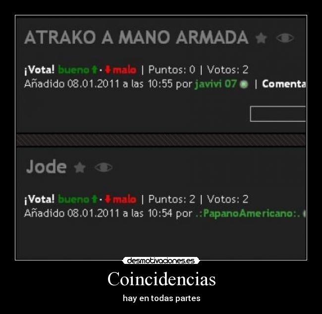 Coincidencias -