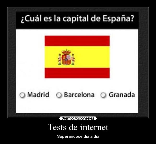 Tests de internet - Superandose dia a dia