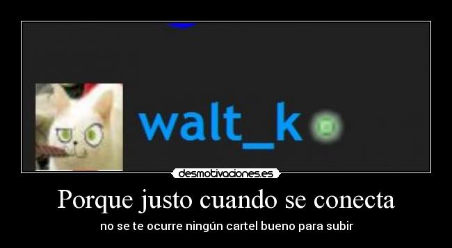 Porque justo cuando se conecta -