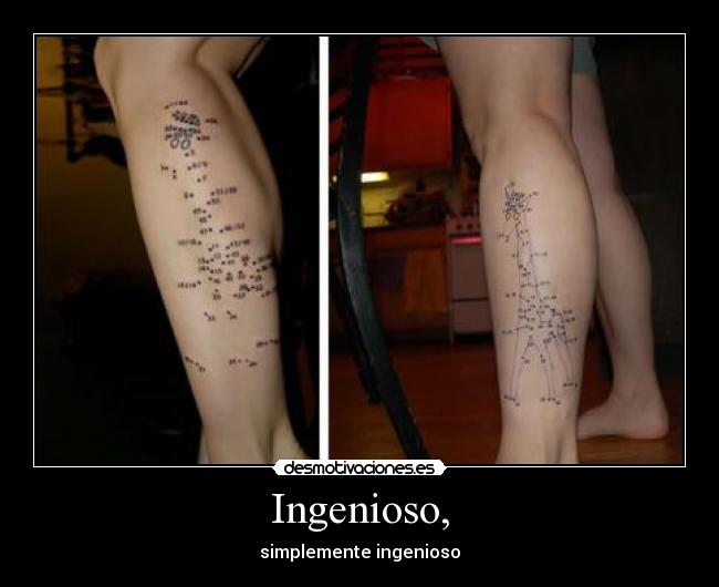 Ingenioso, - simplemente ingenioso