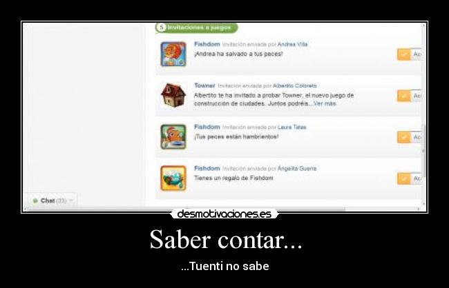 Saber contar... - ...Tuenti no sabe