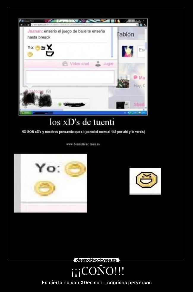 ¡¡¡COÑO!!! - Es cierto no son XDes son... sonrisas perversas