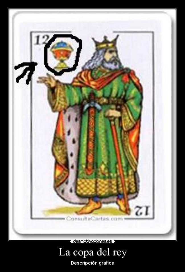 La copa del rey - Descripción grafica