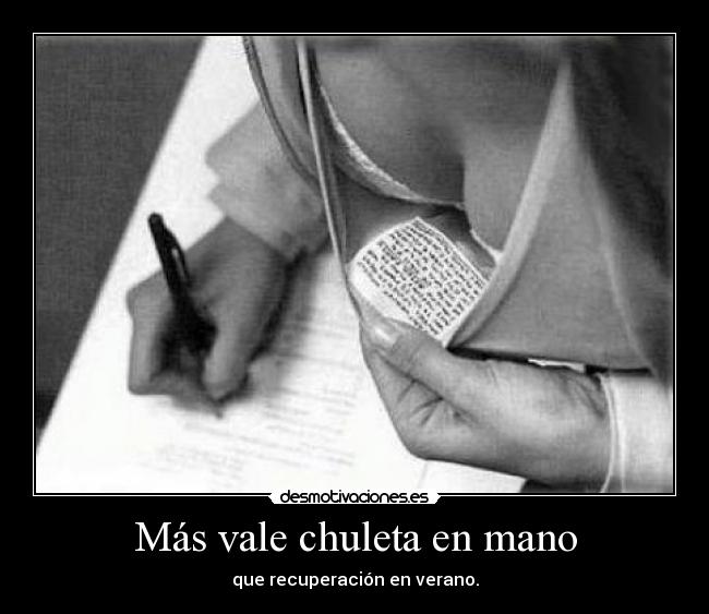 Más vale chuleta en mano -