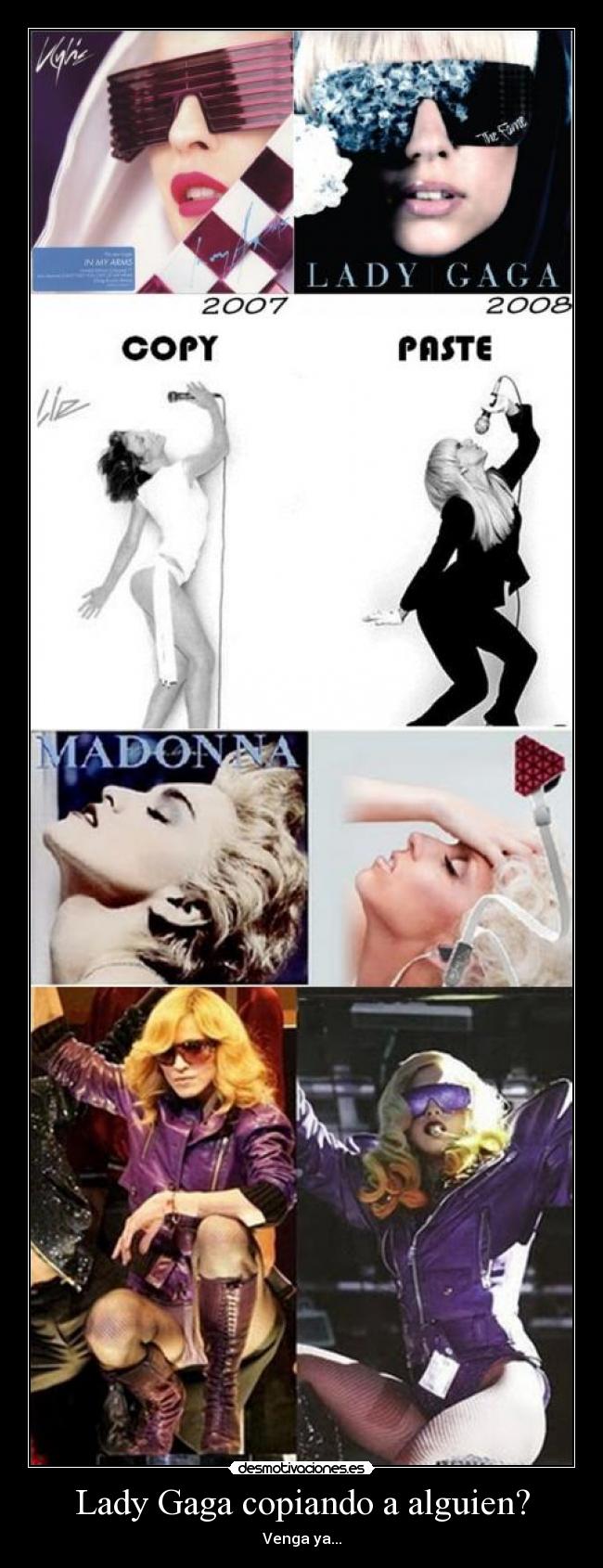 Lady Gaga copiando a alguien? - Venga ya...