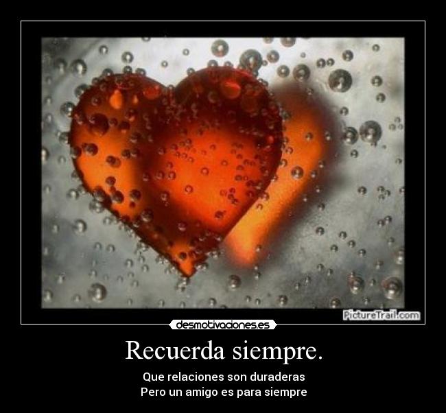 Recuerda siempre. - 