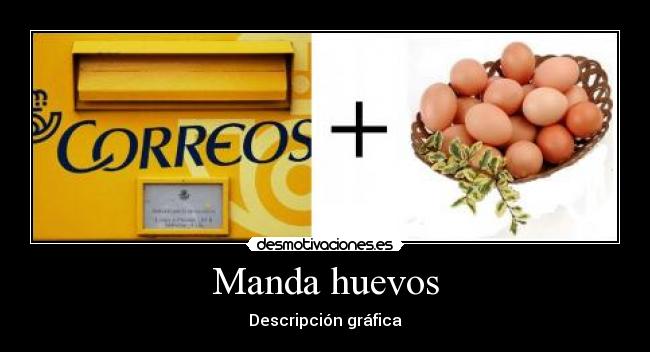 Manda huevos - Descripción gráfica