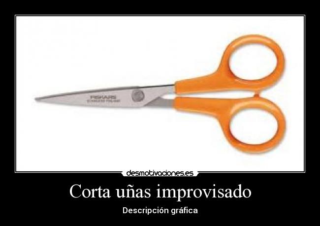 Corta uñas improvisado -