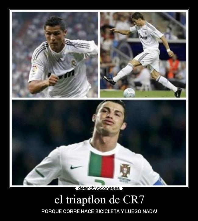 el triaptlon de CR7 - PORQUE CORRE HACE BICICLETA Y LUEGO NADA!