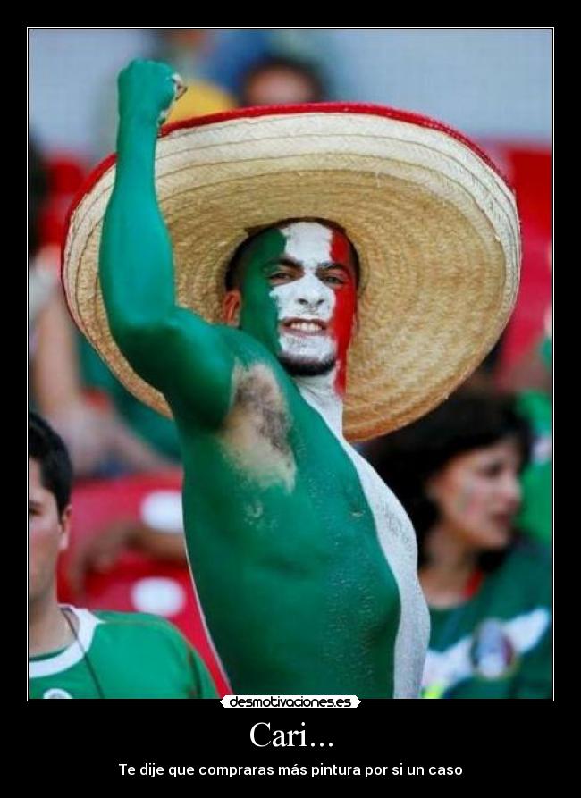 Cari... - Te dije que compraras más pintura por si un caso