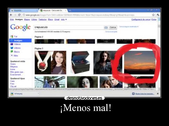 ¡Menos mal! -