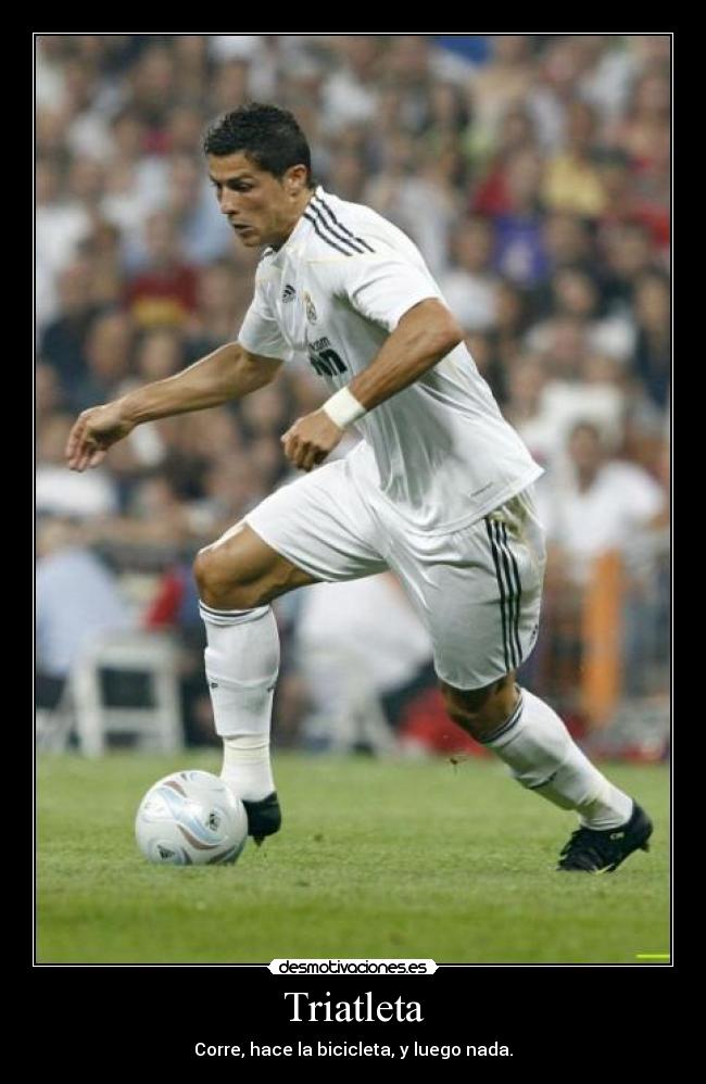Triatleta - Corre, hace la bicicleta, y luego nada.