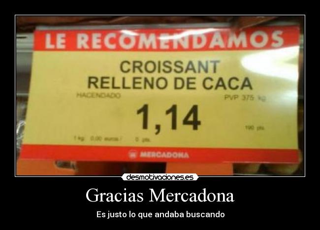 Gracias Mercadona -