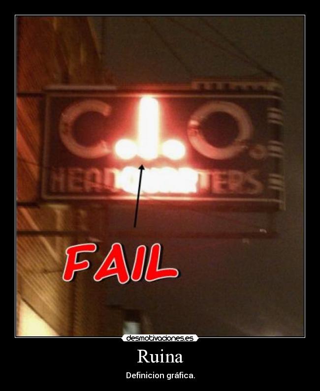 Ruina - Definicion gráfica.