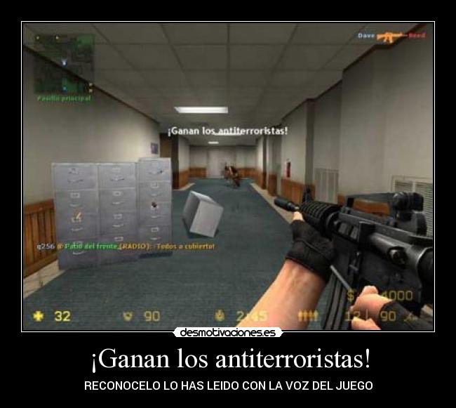 ¡Ganan los antiterroristas! - RECONOCELO LO HAS LEIDO CON LA VOZ DEL JUEGO