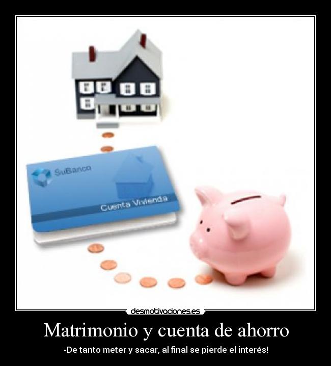 Matrimonio y cuenta de ahorro -