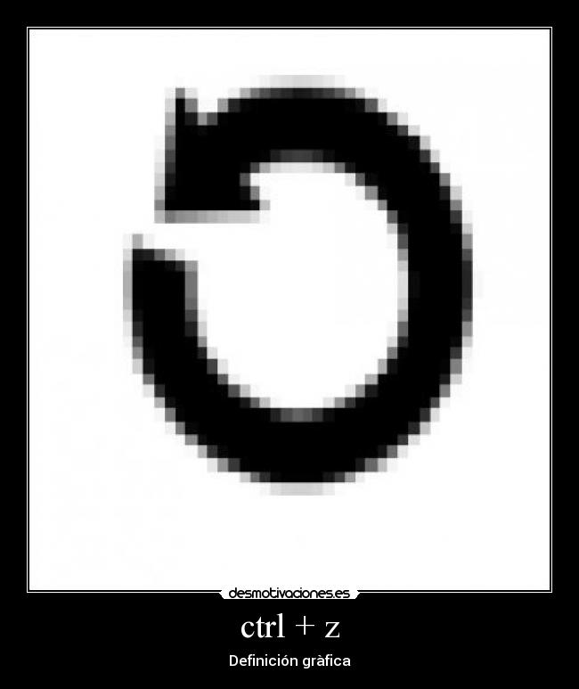 ctrl + z - Definición gràfica