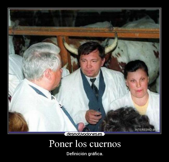 Poner los cuernos -