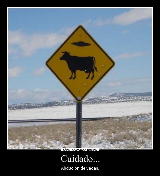 Cuidado... - Abdución de vacas.