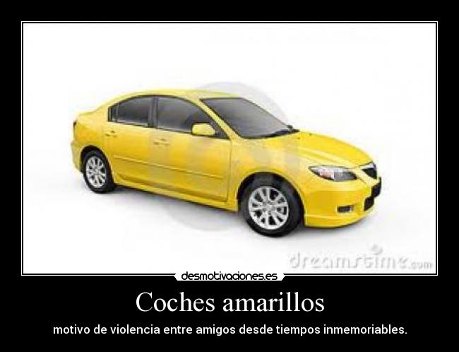 Coches amarillos -