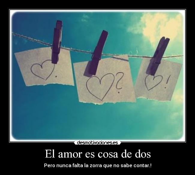 El amor es cosa de dos -