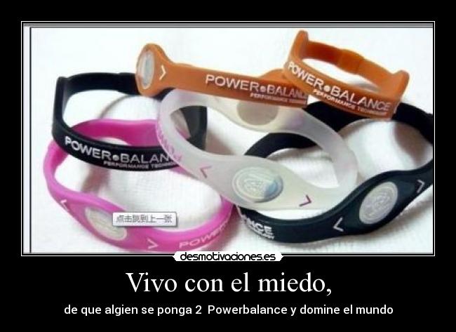 Vivo con el miedo, -