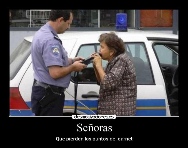 Señoras - Que pierden los puntos del carnet
