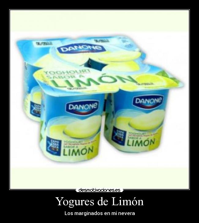 Yogures de Limón - Los marginados en mi nevera