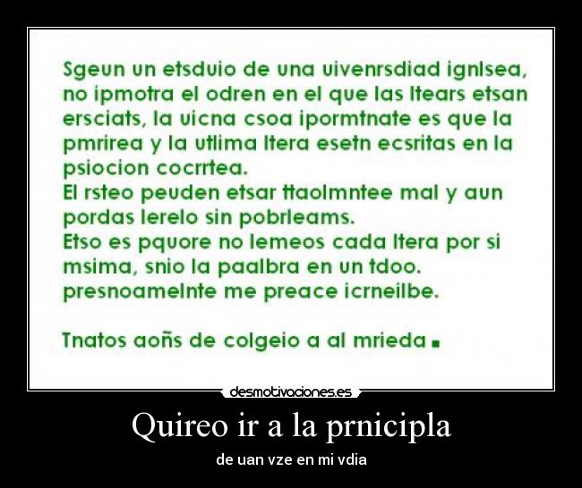 Quireo ir a la prnicipla -
