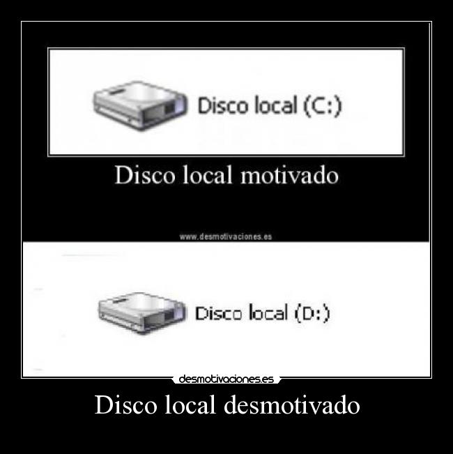 Disco local desmotivado - 