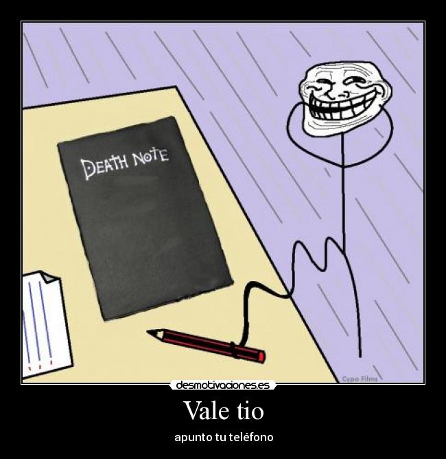 Vale tio - apunto tu teléfono