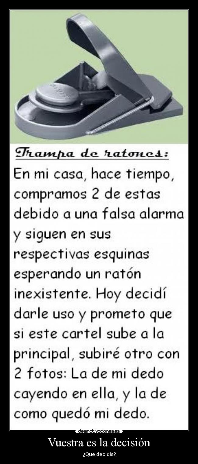 Vuestra es la decisión -