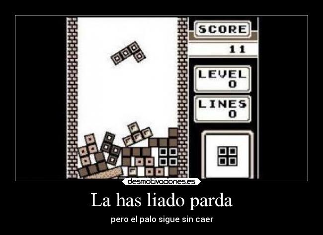 La has liado parda -