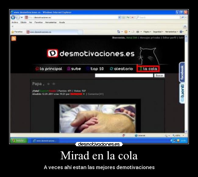 Mirad en la cola -