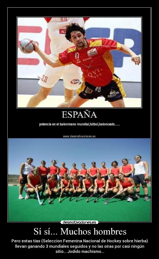 Sí sí... Muchos hombres - 