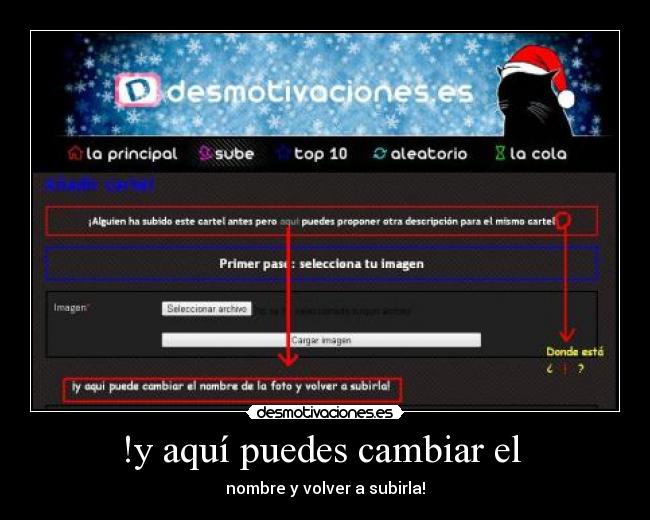 !y aquí puedes cambiar el - nombre y volver a subirla!