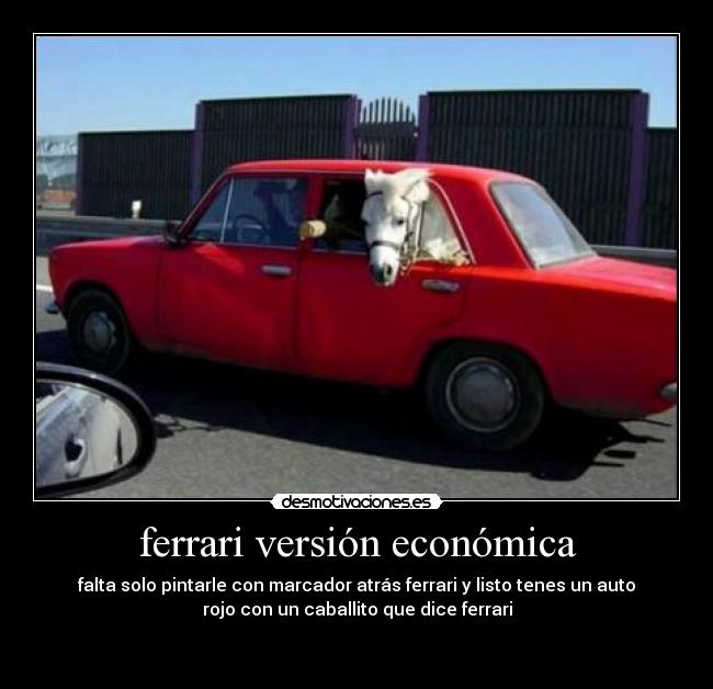 ferrari versión económica -