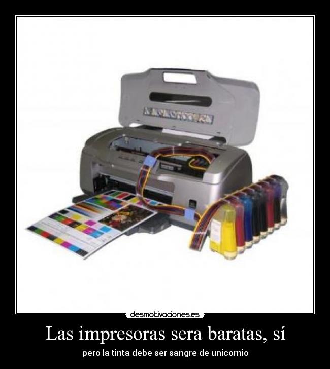 Las impresoras sera baratas, sí - 