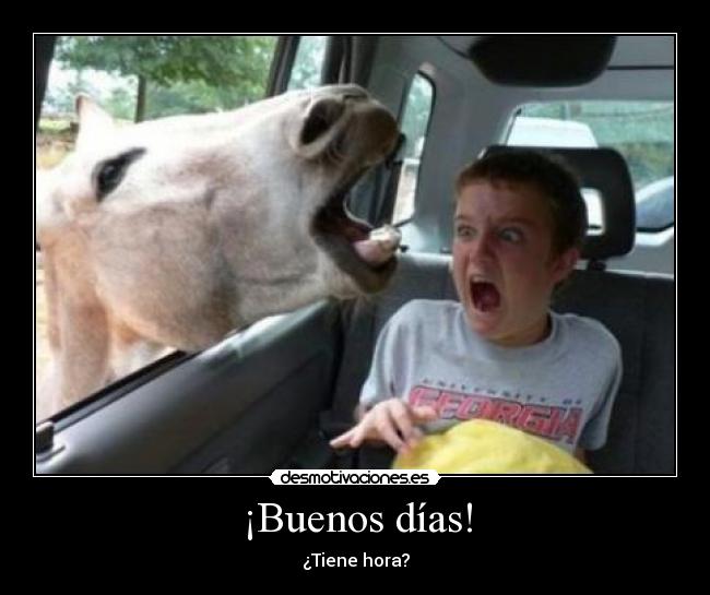 ¡Buenos días! -