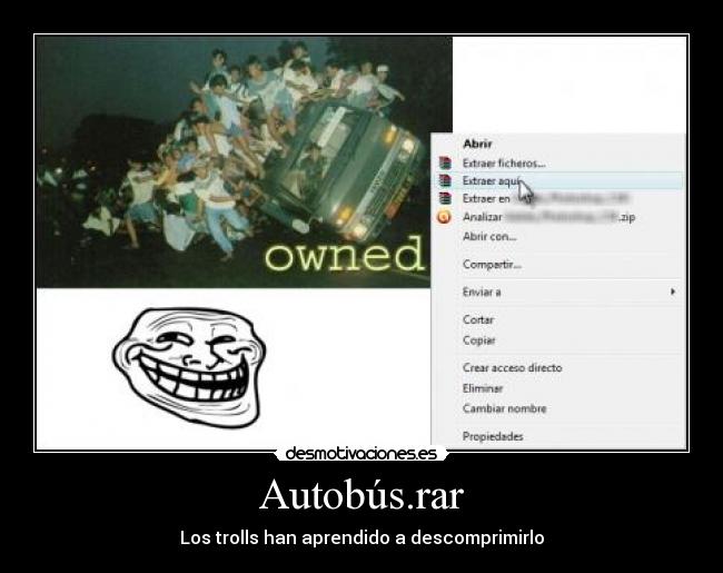 carteles autobus rar trolls graciosas imagenes desmotivaciones