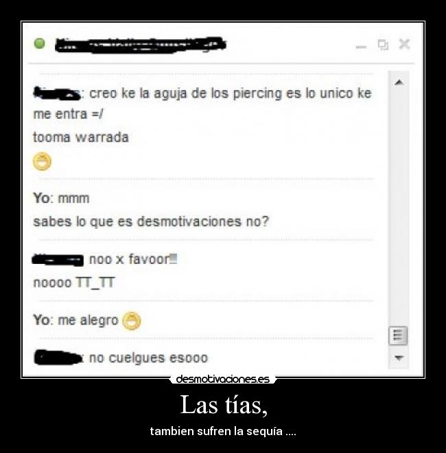 Las tías, - 