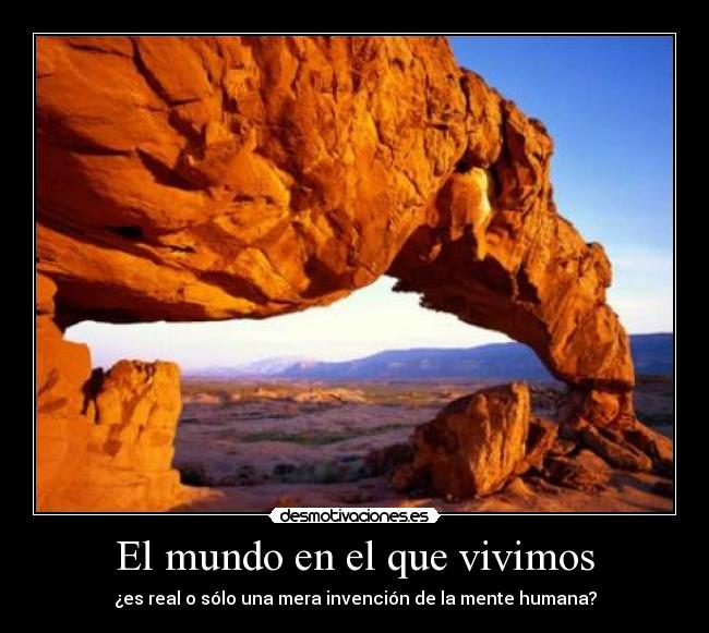 El mundo en el que vivimos -